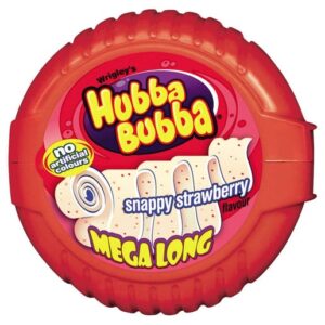 Hubba Bubba UK Import Mega Long Strawberry Bubble Tape 12ct